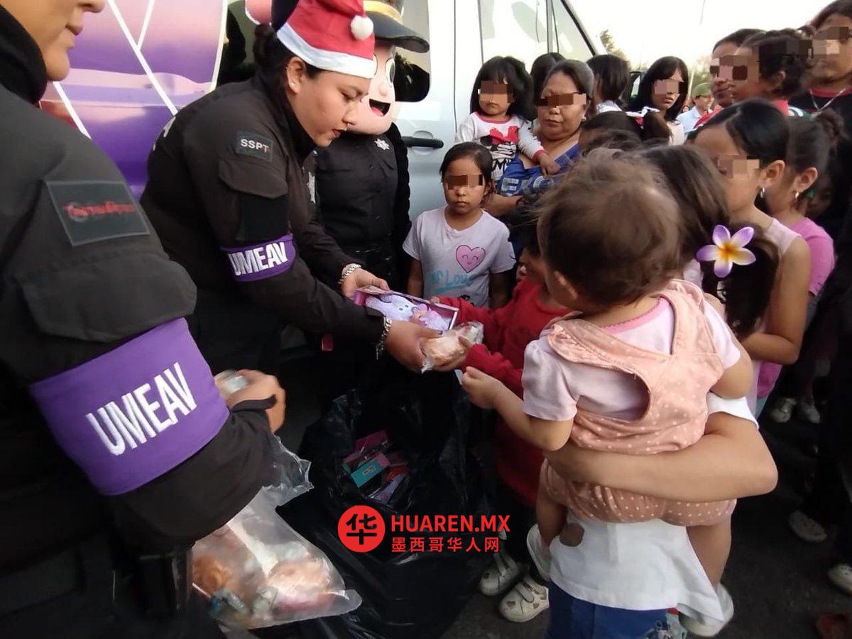 Guardia Estatal realiza posadas y reparte regalos a niñez de Nuevo Laredo