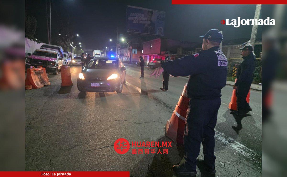 Refuerzan alcoholímetros en Ecatepec durante festejos de fin de año