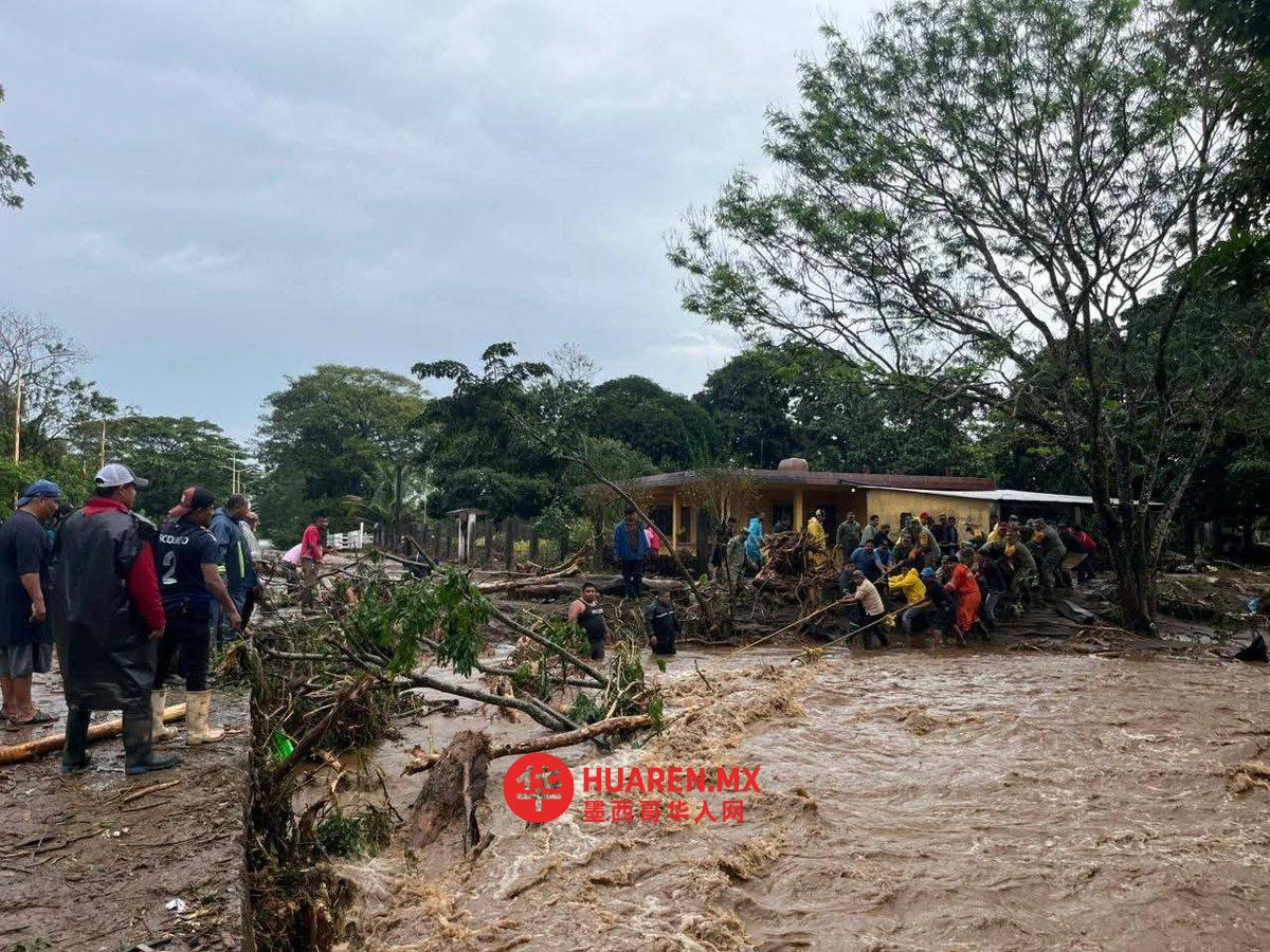 Lluvias en Veracruz dejan un muerto, inundaciones y comunidades aisladas