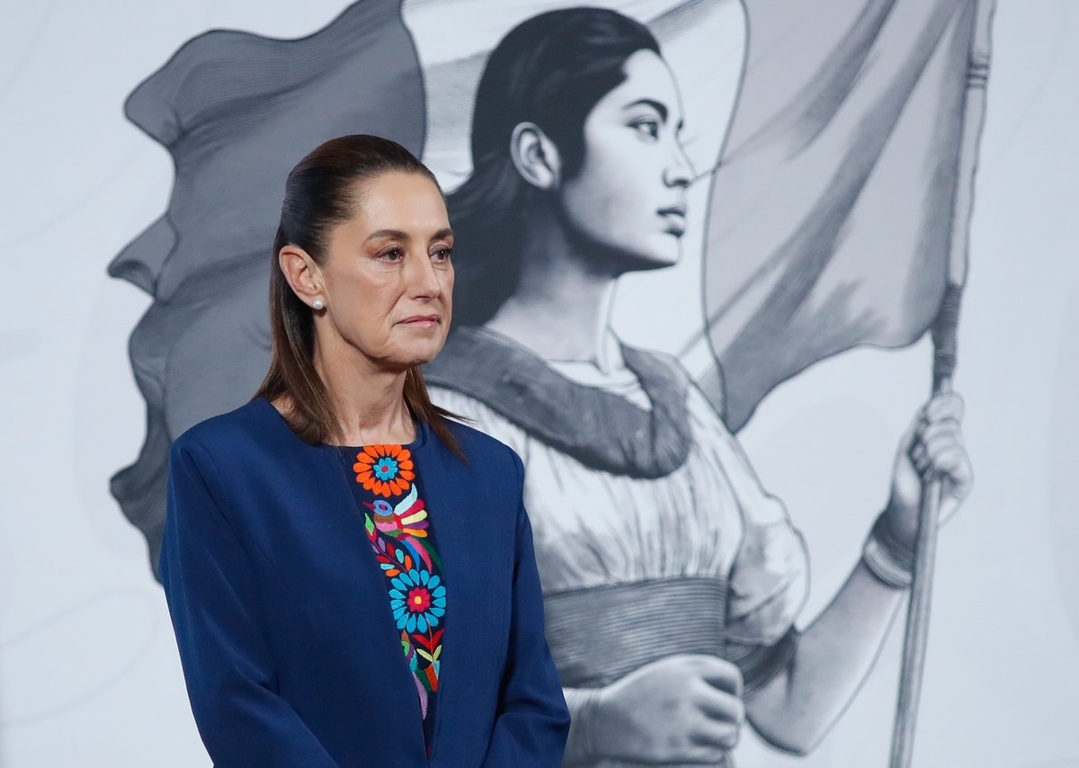 Claudia Sheinbaum 在恰帕斯州托纳拉登上跨洋列车