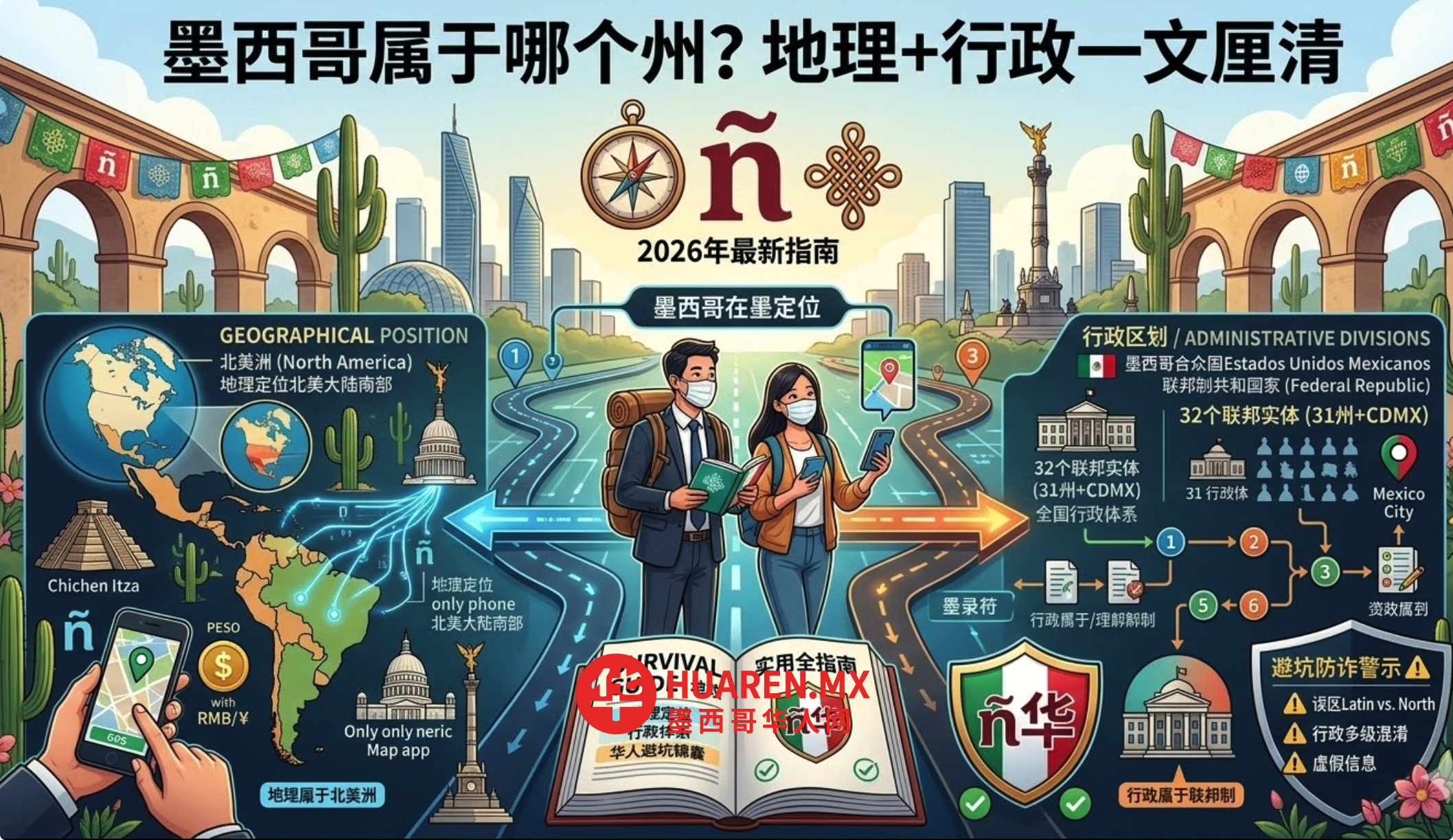 墨西哥属于哪个州？地理+行政一文厘清
