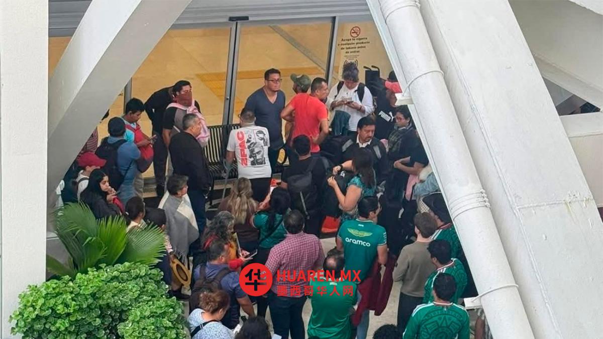 CNTE封锁恰帕斯机场,民众焚烧轮胎抗议