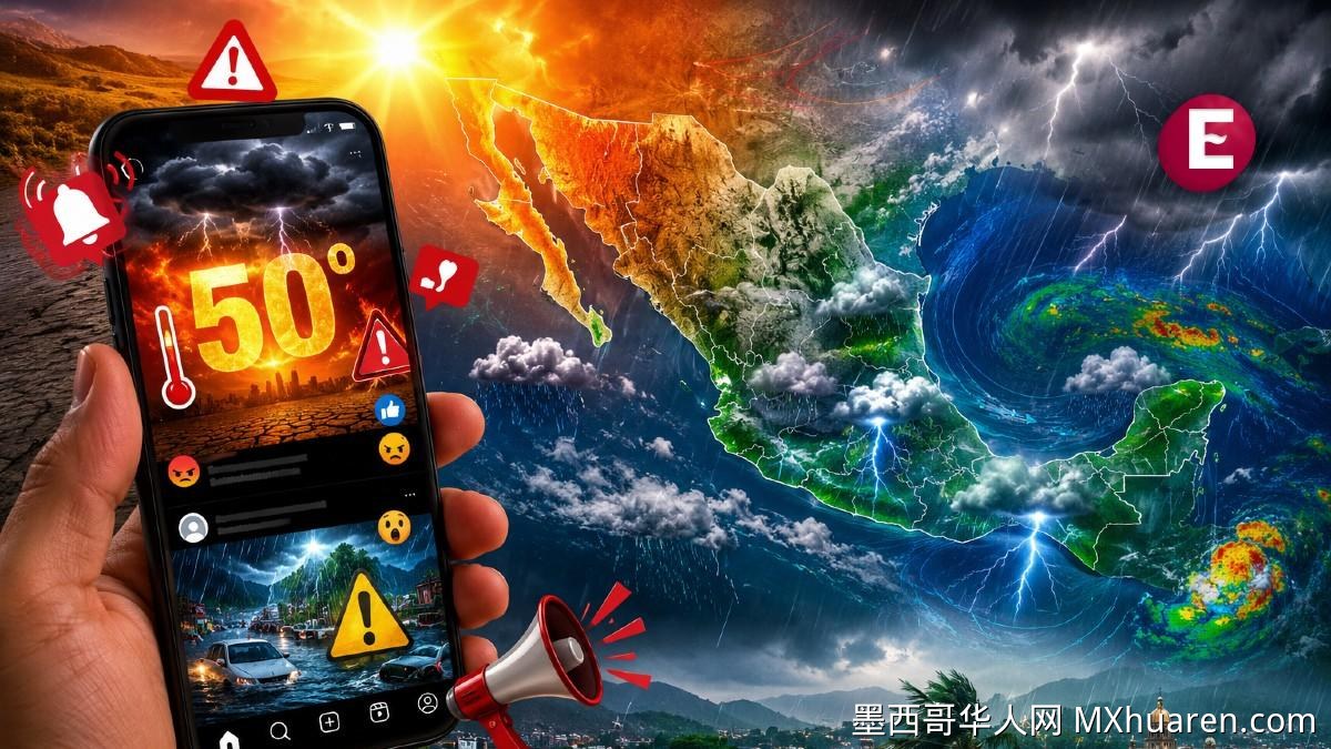 墨西哥惊现"黑风暴"50℃极端高温?官方辟谣