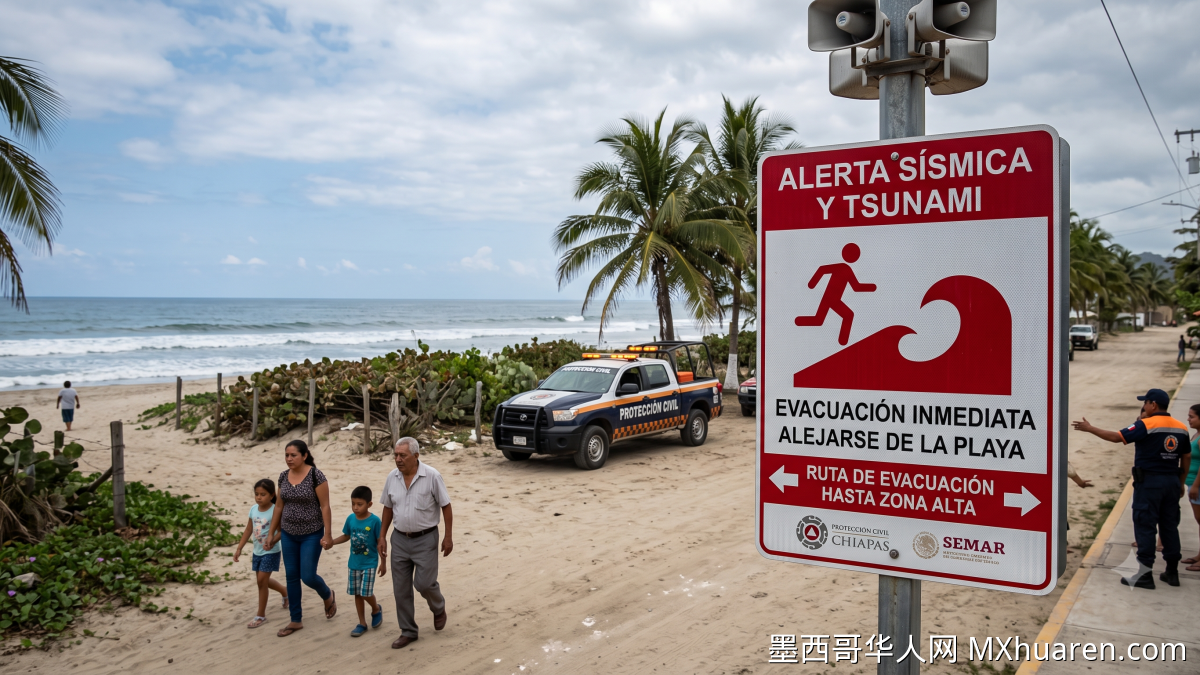 墨西哥7.4级地震暂无伤亡 海军发布海啸预警