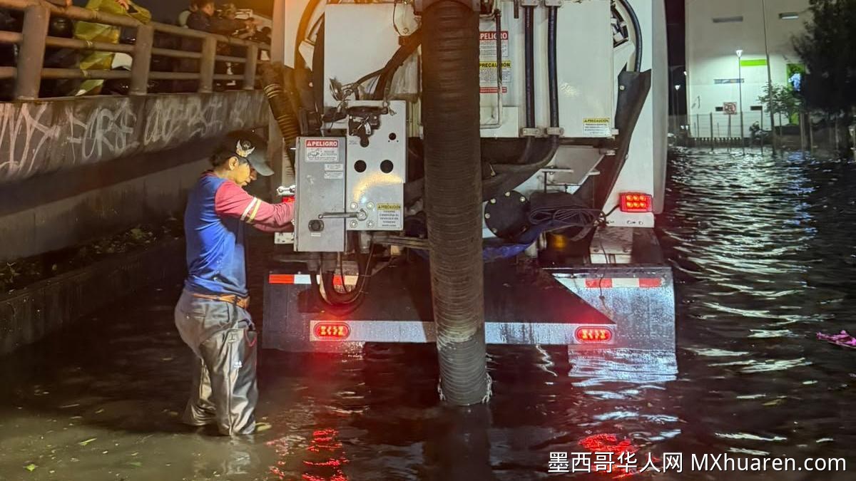 印第安人绿洲站遭暴雨淹没