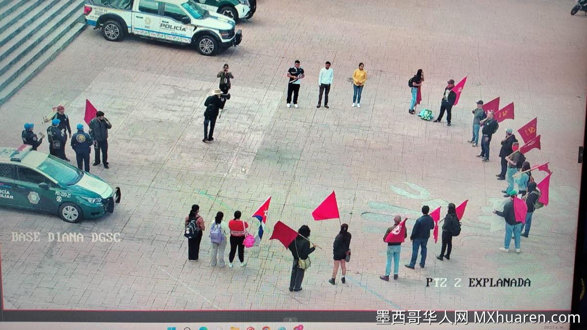 墨城民众抗议拆除卡斯特罗雕像