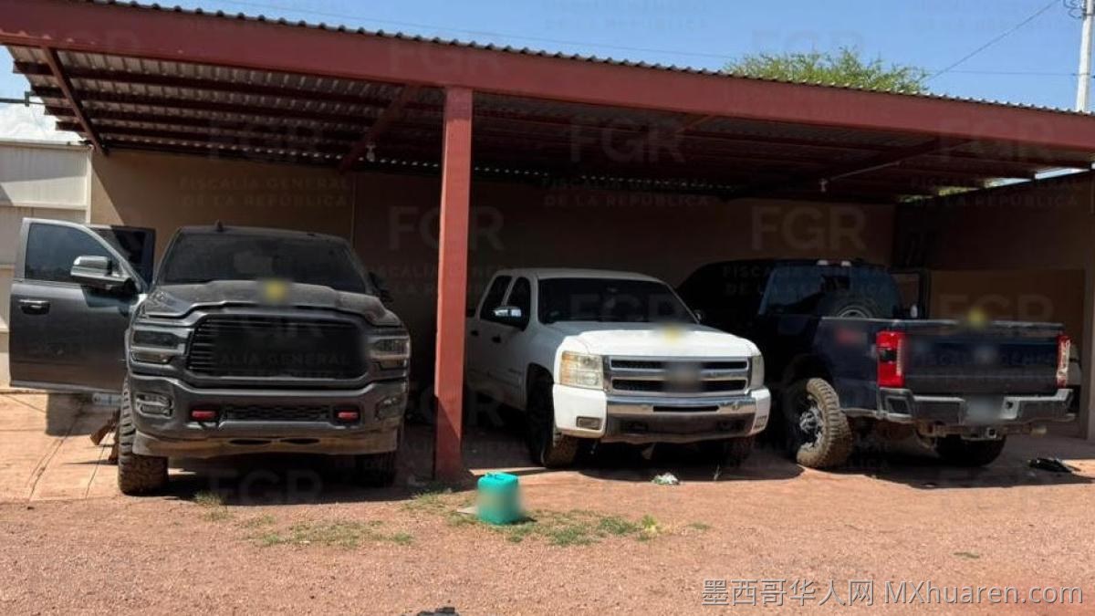 FGR在杜兰戈州行动中缴获爆炸物武器及车辆
