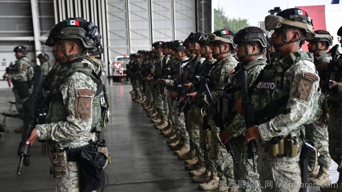 墨西哥国防部派兵锡那罗亚 伞兵步枪手增援